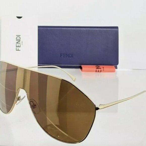 Authentic Fendi Gold Unisex Sunglasses - Picture 3 of 6